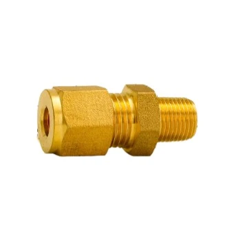 Brass Ferrule Compression Male Thread Connector