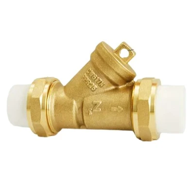 Brass Y-Type Filter Male Thread Connector