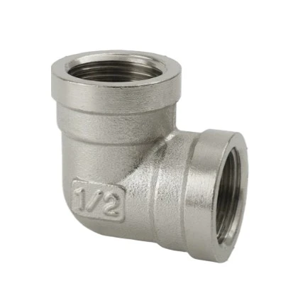 Electroplated Brass 90-Degree Elbow Fitting