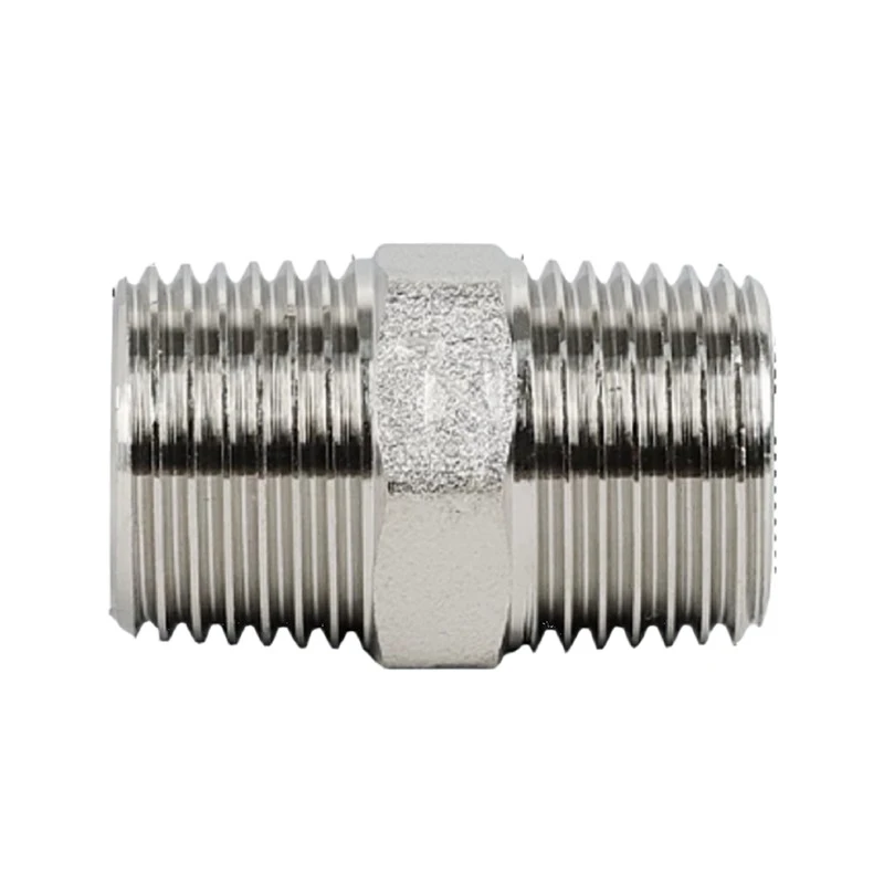 Electroplated Brass Double Male Thread Extension Adapter