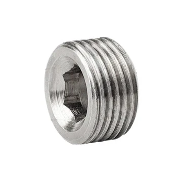 Electroplated Brass Hex Pipe Plug