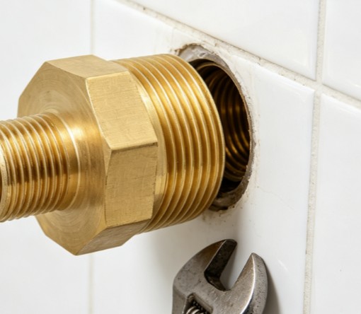 Brass Hexagonal Double Male Thread Extension Adapter
