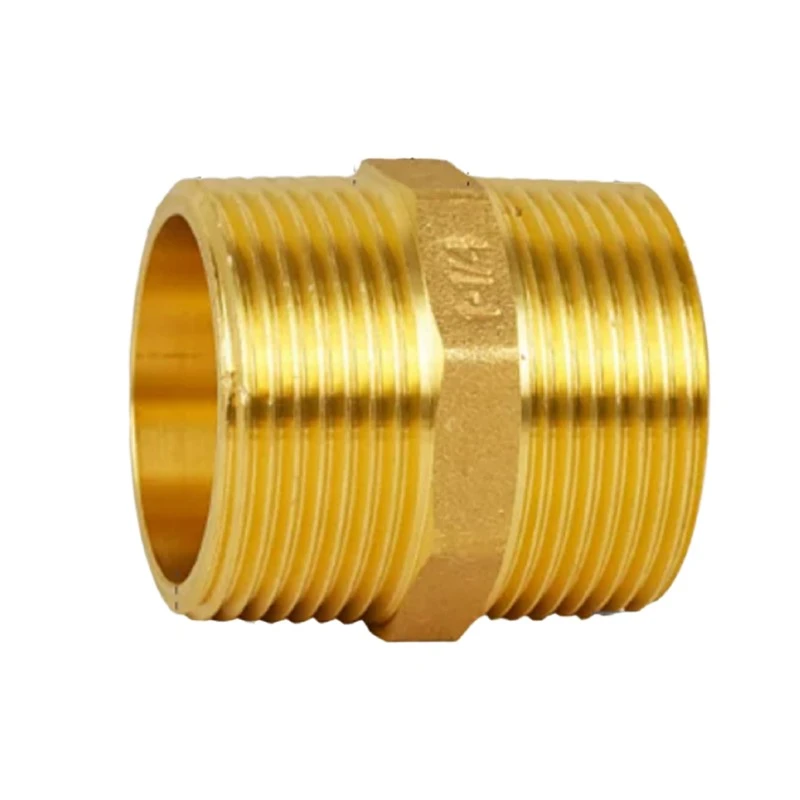 Brass Thickened Double Male Thread Extension Adapter