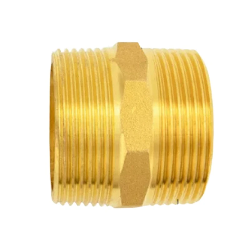 Brass Thickened Double Male Thread Extension Adapter