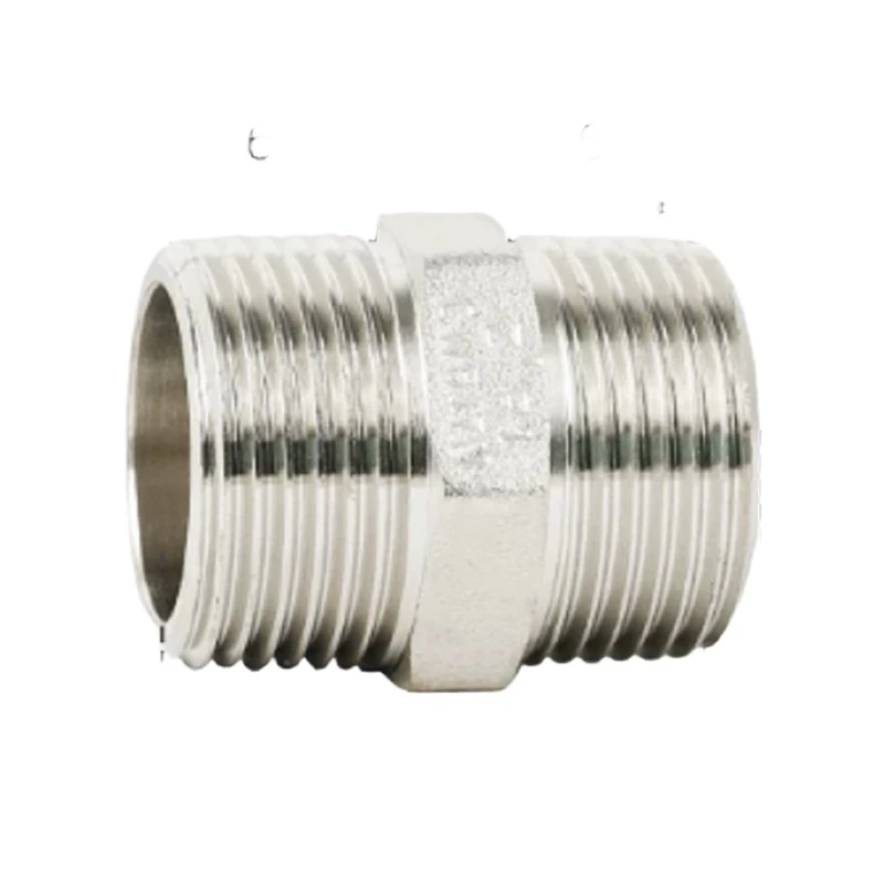 Electroplated Brass Double Male Thread Extension Adapter