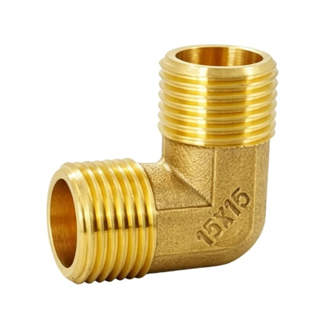 Brass External Thread 90-Degree Elbow Joint