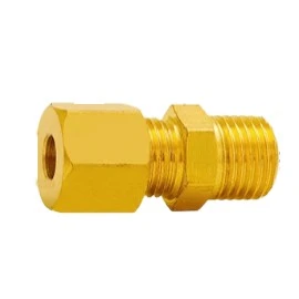 Brass Ferrule Compression Male Thread Connector
