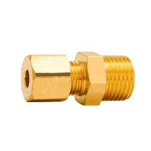 Brass Ferrule Compression Male Thread Connector