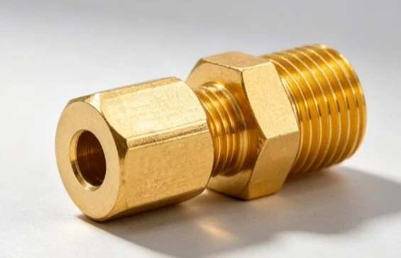 Brass Ferrule Compression Male Thread Connector