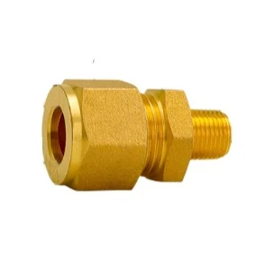 Brass Ferrule Compression Tee Connector