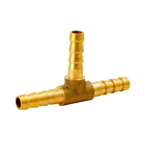 Brass T Type Hose Barb Connector