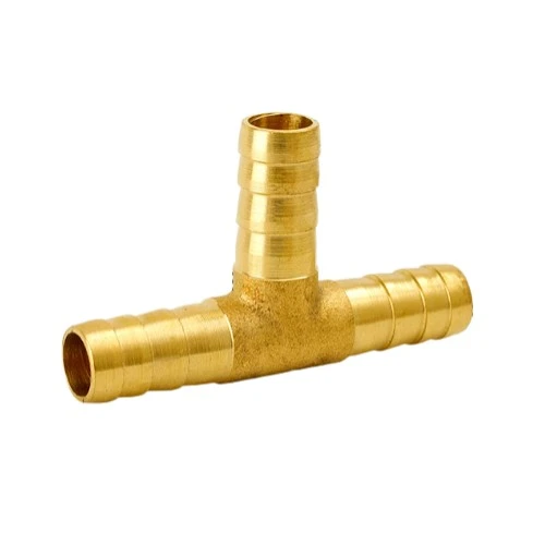 Brass T Type Hose Barb Connector