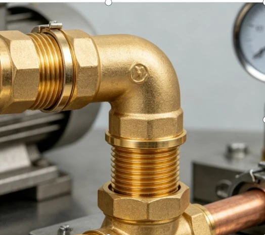 Brass Thickened High Pressure Marine Elbow Reducer 90-Degree Male Thread