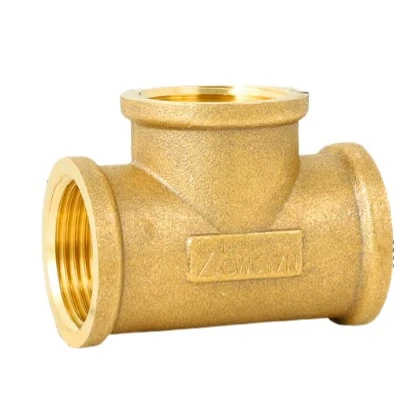 Brass Three Way Female Thread Connector