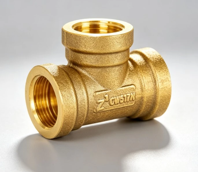 Brass Three Way Female Thread Connector