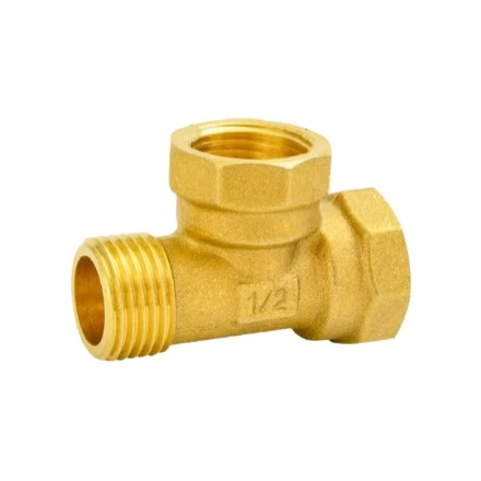 Brass Three Way Male Female Thread Connector