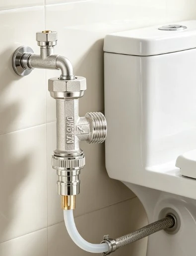 Brasstoilet Water Splitter Valve Tee