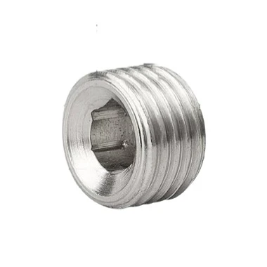 Electroplated Brass Hex Pipe Plug